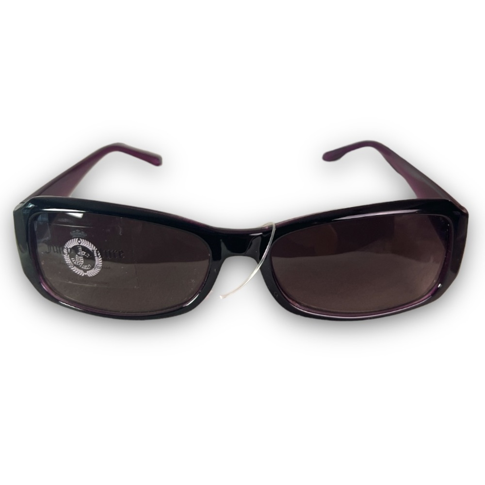 NWOT Juicy Couture Plum Purple & Black Crown Sunglasses - Picture 8 of 12